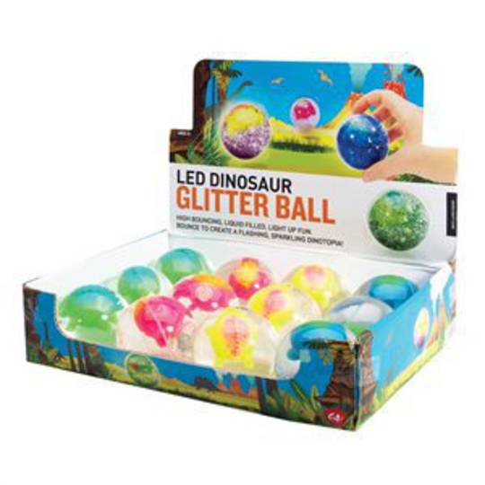 LED Dinosaur Glitter Ball